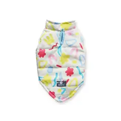 WAWAW - Chaleco XXS marfil figuras colores