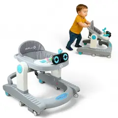 BRITOCHET - Caminador Andadera Musical Bebé con Juegos Didáctico REF ROB123 AZUL