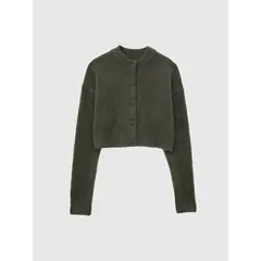 VANN - Sweater Knit Cardigan Para Mujer Verde