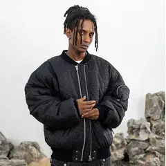 VANN - Bomber Jacket Para Hombre Negro