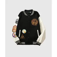 VANN - Chaqueta Beisbolera Varsity Jacket Negro