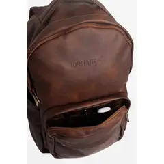 JORMANDS - Mochila M30 de Cuero Vegano Chocolate