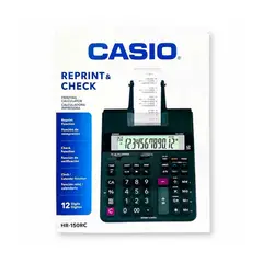CASIO - CALCULADORA DE IMPRESION ROLLO HR150 INCLUYE ADAPATDOR