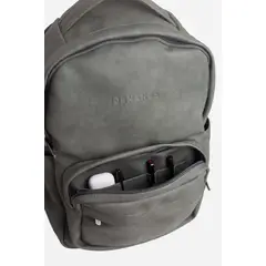 JORMANDS - Mochila M30 de Cuero Vegano Gris