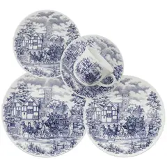 OXFORD - VAJILLA CERAMICA 20 PZAS 4PTOS CENA INGLESA