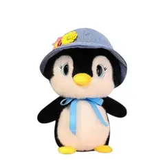 GENERICO - Peluche Pingüino Con Sombrero Azul Un Toque De Ternura