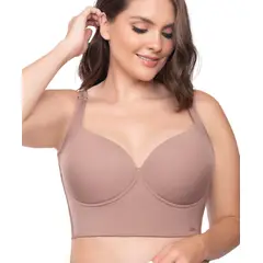 FAJATE - Brasier copa D de compresión con realce y soporte para busto grande