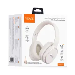 VIDVIE - Diadema Inalambrica Bluetooth 5.3 BBH2111 - Beige