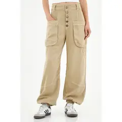 TENNIS - Pantalón Jogger café para mujer
