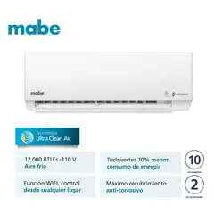 MABE - Aire Acondicionado Inverter 12000BTU MMI12CABWCCBC1