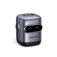 UGREEN - Cargador 65W UNO Carga Rápida Nexode GaN 2 USB-C + USB-A