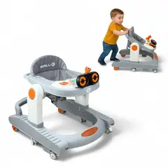 BRITOCHET - Caminador Andadera Musical Bebé con Juegos Didáctico REF ROB123 NARANJA