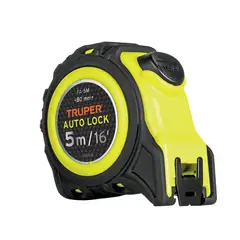 TRUPER - Flexómetro Auto Lock De 5 M Anti-impacto Uso Profesional