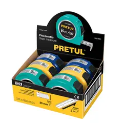 TRUPER - Flexómetro De 8 Metros En Abs Ancho 25 Mm Color Aleatorio Pretul