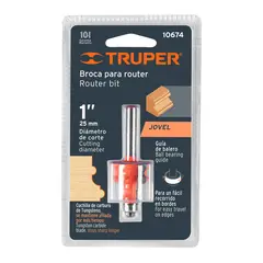TRUPER - Fresa Jovel Con Balinera, Diámetro 1", Corte 21.5 Mm