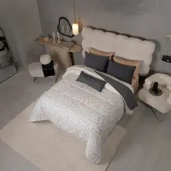 VIANNEY - Juego De Edredón Talla Queen Size Bold Resistente -