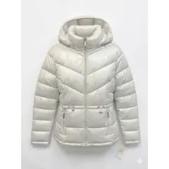CALVIN KLEIN - Rompeviento blanco plegable con capota