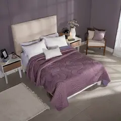 VIANNEY - Juego De Edredón Venecia Talla Queen Size Resistente -