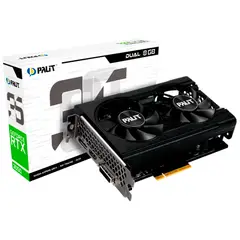 NVIDIA - Tarjeta De Vídeo PALIT GeForce RTX 3050 Dual GDDR6 8GB