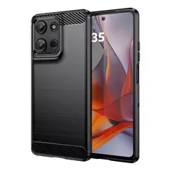 GENERICO - Funda Tipo Carbono Fiber Para Motorola Moto G75