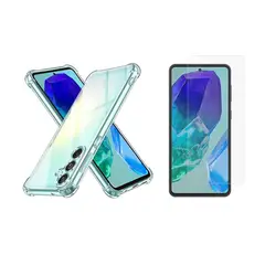 GENERICO - Funda Airbag Antichoque + Vidrio Templado Para Samsung Galaxy M55