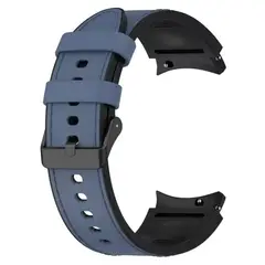 GENERICO - Correa De Cuero Para Samsung Galaxy Watch 7-6-5-4-FE Azul