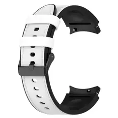 GENERICO - Correa De Cuero Para Samsung Galaxy Watch 7-6-5-4-FE Blanco