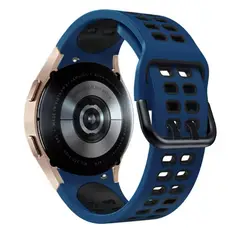 GENERICO - Correa Deportiva Para Samsung Galaxy Watch 7-6-5-4-FE Azul - negro