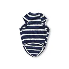 WAWAW - Esqueleto S corte en sisa rayas azul y blanco