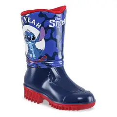 DISNEY - Botas Lluvia Gantu Stitch Azul-Rojo para Niño