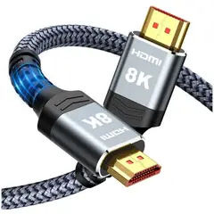 FOURNIER - Cable Hdmi 2.1 Trenzado 2m - 8k / 60hz Flexible Chapado Oro