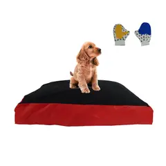 HALLY PET - Colchon Lavable Mediano Mas Guante Rojo