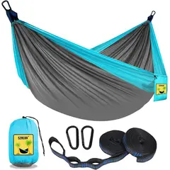 ACCESORIOS MOISS - Hamaca Doble Portatil Ligera Liviana Para Camping Senderismo