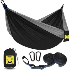 ACCESORIOS MOISS - Hamaca Doble Portatil Ligera Liviana Para Camping Senderismo