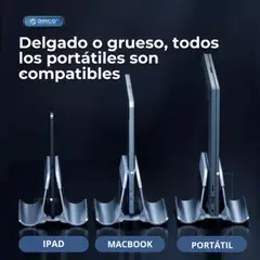 ORICO - Soporte Para Ordenador Portátil Vertical Plateado