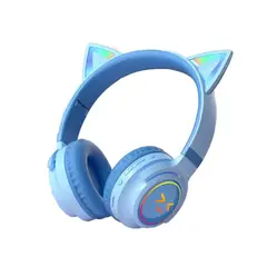 GENERICO - Audifono DIadema Bluetooth de Gato HZ-BT638 Azul