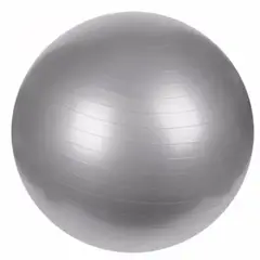 GENERICO - Pelota de Pilates 55 cm con Bomba - Antideslizante y Antiestallido - GRIS