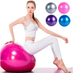 GENERICO - Pelota de Pilates 55 cm con Bomba - Antideslizante y Antiestallido - Fucsia