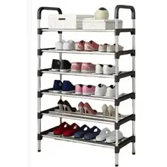 GENERICO - Organizador de Zapatos Metalico 6 Niveles Zapatero-hogar