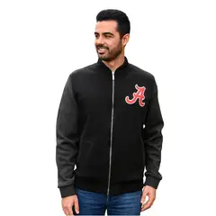 GENERICO - CHAQUETA HOMBRE TIPO BEISBOLERA -NEGRA