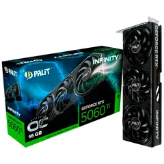 NVIDIA - Tarjeta De Vídeo PALIT GeForce RTX 5060 Ti Infinity 3 OC GDDR7 16GB
