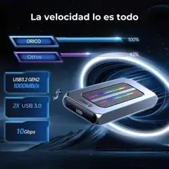 ORICO - Carcasa Externa M2 Nvme rgb Rosa Oro
