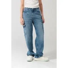 KOAJ - Pantalon jean cargo Mujer