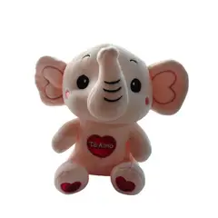 GENERICO - Peluche elefante rosado tierno y lleno de amor