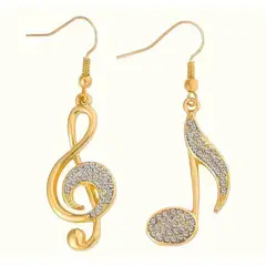 VANIDADES COLLECTIONS - Aretes Notas Musicales Aretes Para Mujer De Moda