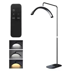 ZHOPI CO - Lampara Media Luna Luz Led Profesional Para Estetica Con Base De Piso