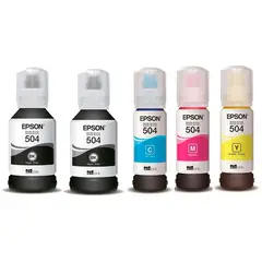 EPSON - Tinta 504 para impresoras L4150 L4160 L6161 L6171 KITX5