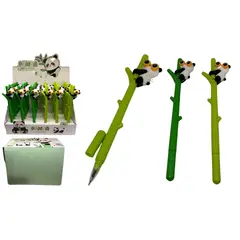 MAZUGI - Esfero de panda en bambo de tinta en azul X 1und 05mm