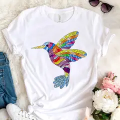 FLORESA - Camiseta Mujer Manga Corta Cuello Redondo Floresa.