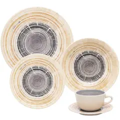 OXFORD - VAJILLA CERAMICA 20 PZAS 4PTOS UNNI PUZZLING